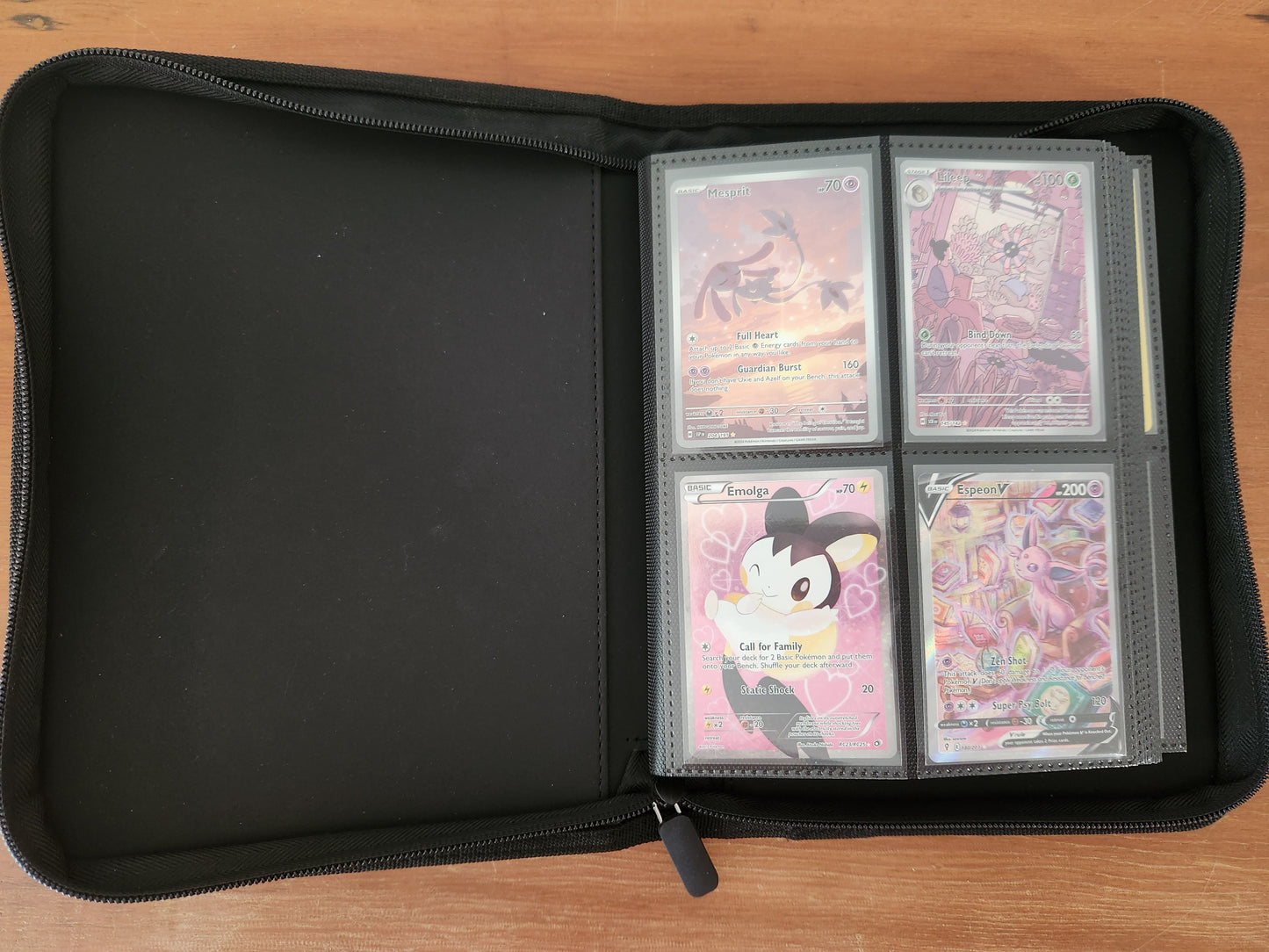 4 Pocket Pokémon Card Zip Binder - Pink