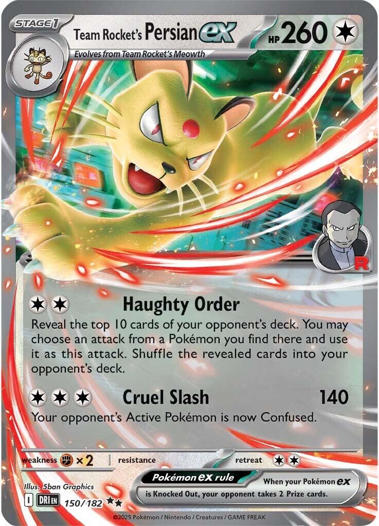 Team Rocket's Persian Ex (150/182) [Destined Rivals]